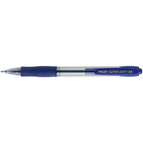 Penna a sfera a scatto Pilot BPGP Supergrip 1 mm blu 001441